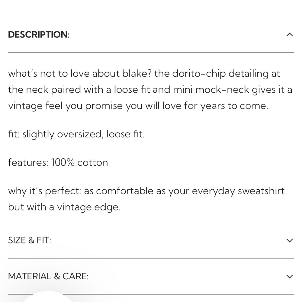 Perfect White Tee Sweatshirt - Picture 5 of 8